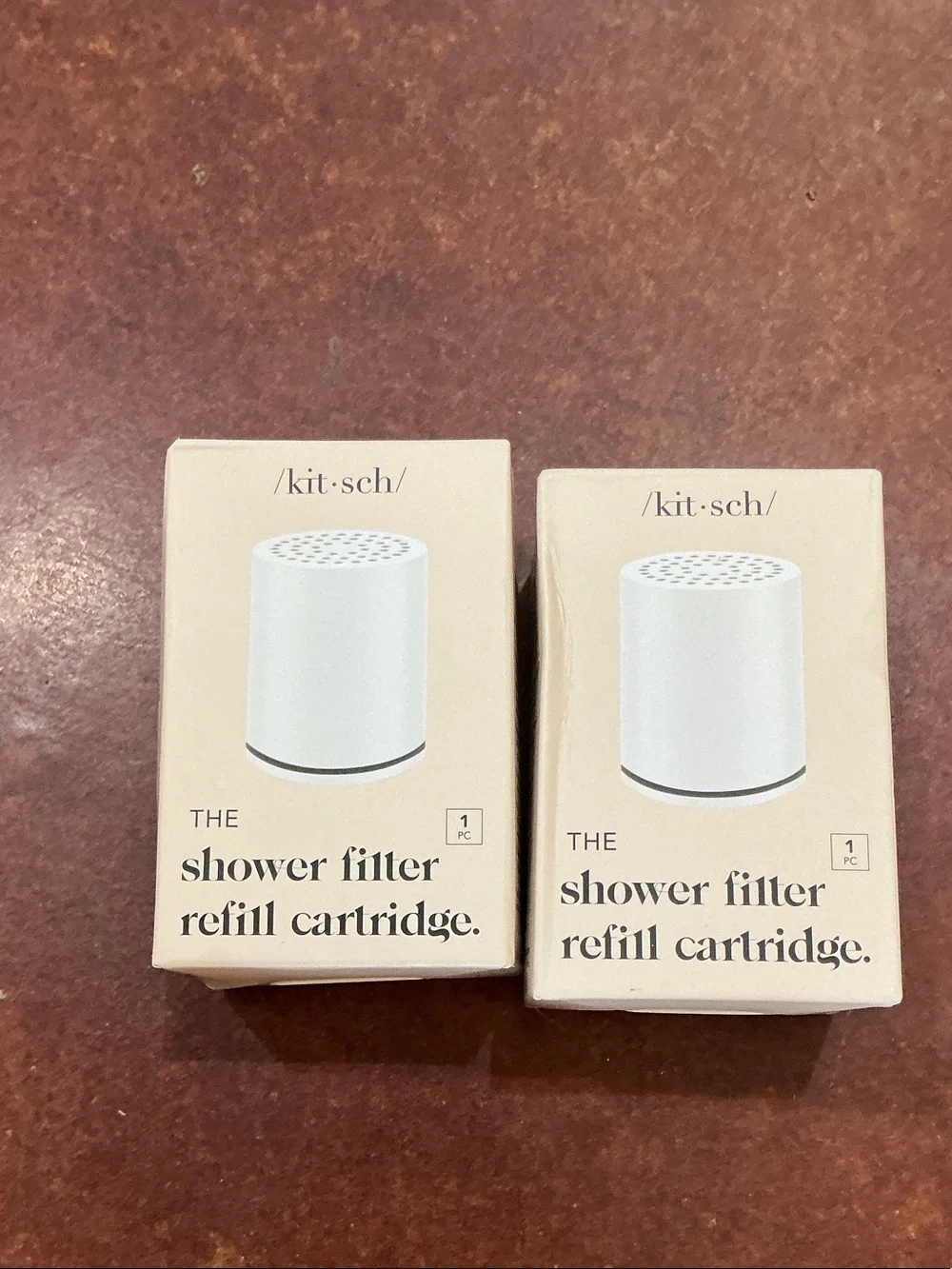 Kitsch Shower Filter Refill Cartridge Duo in Blush Beige